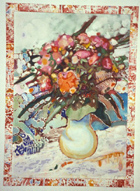 Die Blumen, Acryl/Öl auf Sperrholz, 68 x 90, 1'800.-, 2'000.- mit Rahmen